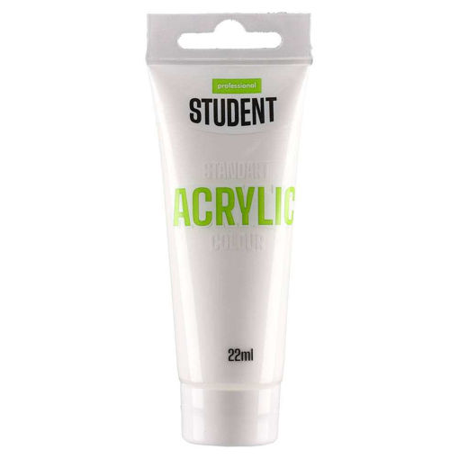 Picture of STUDENT ACRYLIC PAINT 22ML TITANIUM WHITE